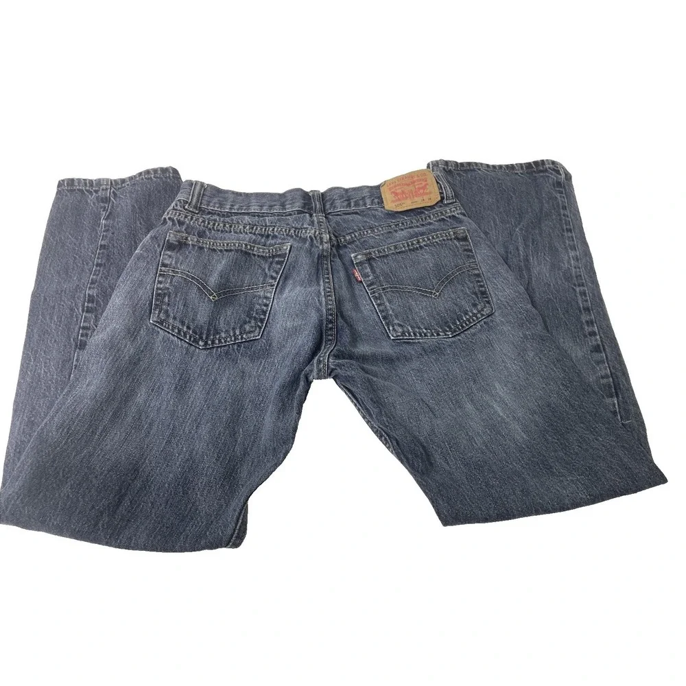 Levi's 505 Regular Straight Leg Jeans Boys‎ 16 Reg W28 L28 Blue Denim Excellent